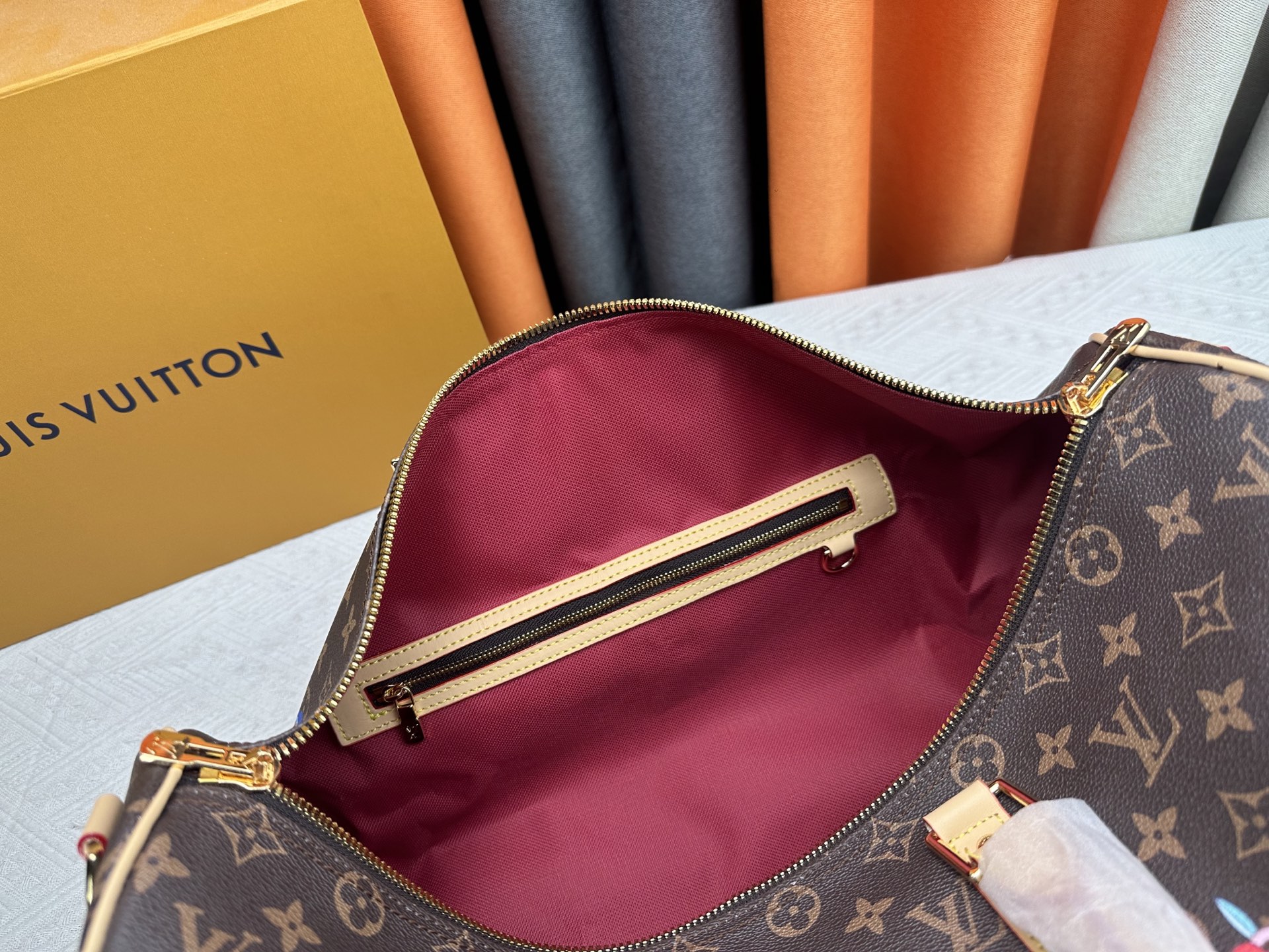 Designer Monogram x Murakami  x TM Keepall Bandoulière 45 Monogram Canvas Leather - Gorchic - $167.99