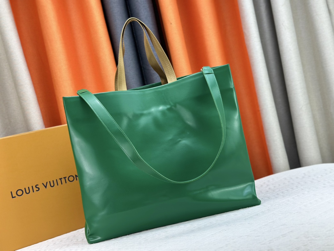 Designer Monogram  Bag Shopper Tote MM in Green - Bag - Gorchic - $132.99