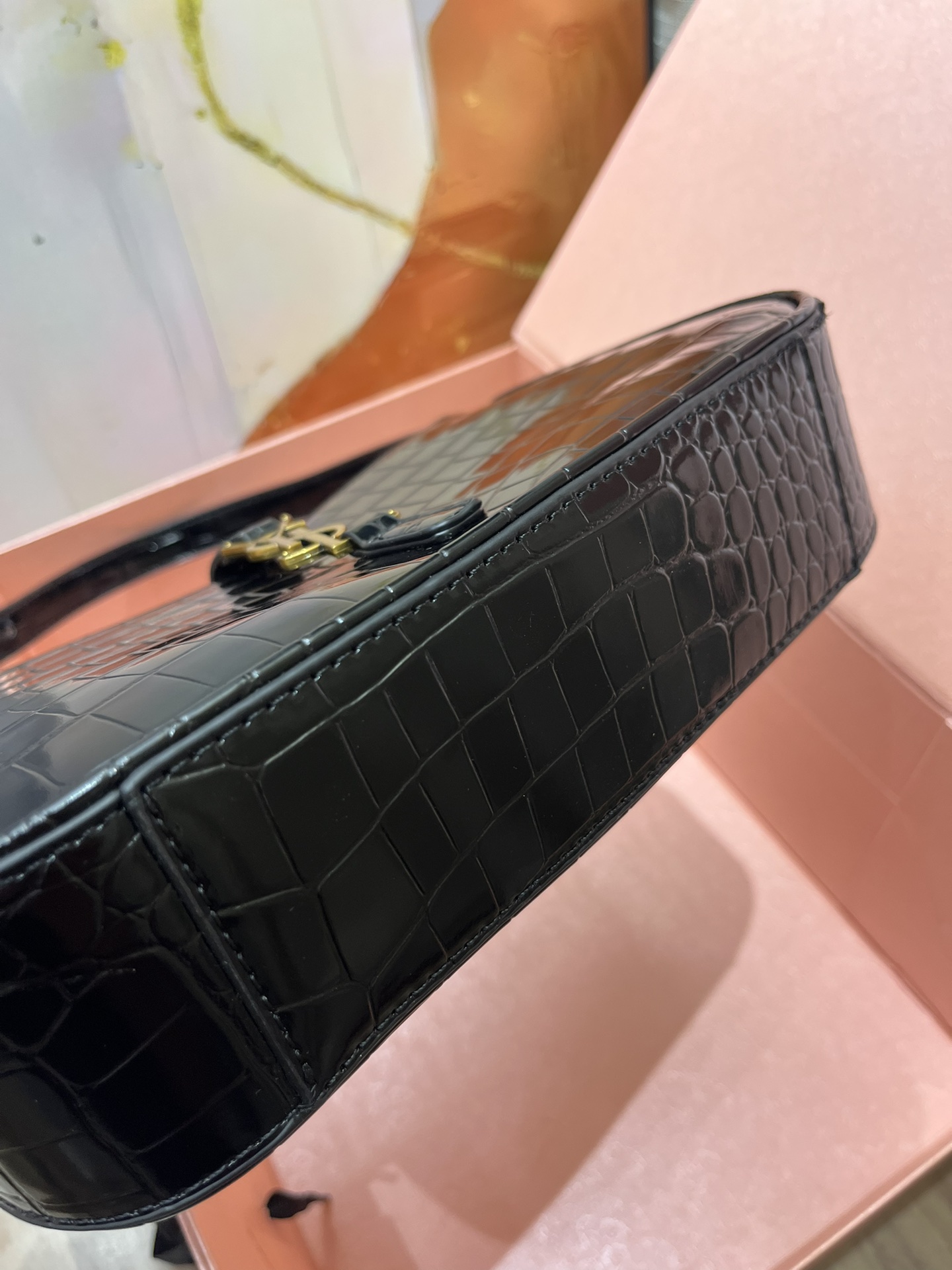 Lady Designer Fashion Croc-Embossed Le 5 à 7 Hobo Bag - Gorchic - $110.99