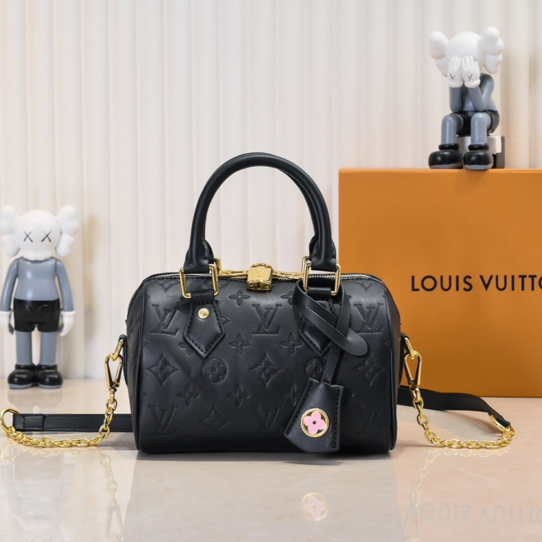 Designer Monogram Speedy Bandoulière 20 Black - Bag - Gorchic - $129.99