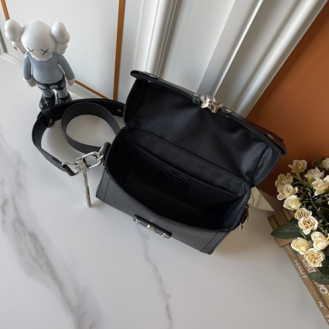 Designer Monogram Soul Trunk Black Leather Handbag - Gorchic - $164.99