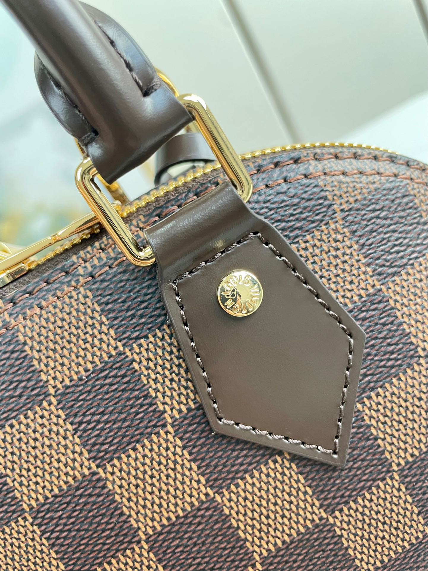Designer Monogram Alma BB 2way bag Damier Ebene - Bag - Gorchic - $146.99