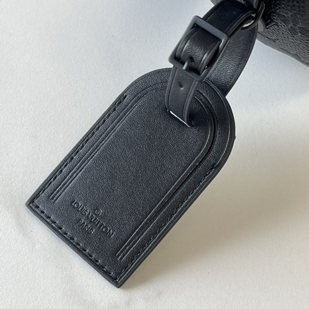 Designer Monogram Hamac Black Embossed Trumpet Handbag - Gorchic - $135.99