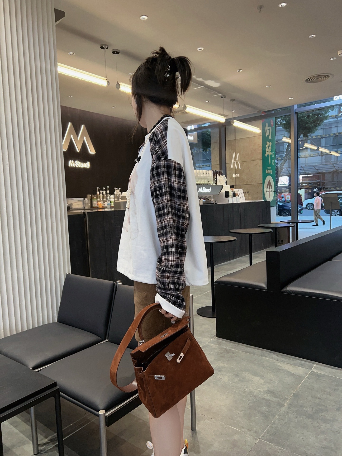 H-Inspired Kelly Haze Dark Brown Suede (On Key Chain) - Handbags - Gorchic - $230.99