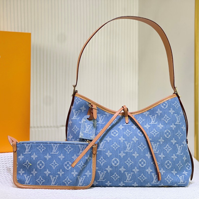 Designer Monogram CarryAll PM M11462 Blue - Bag - Gorchic - $128.99