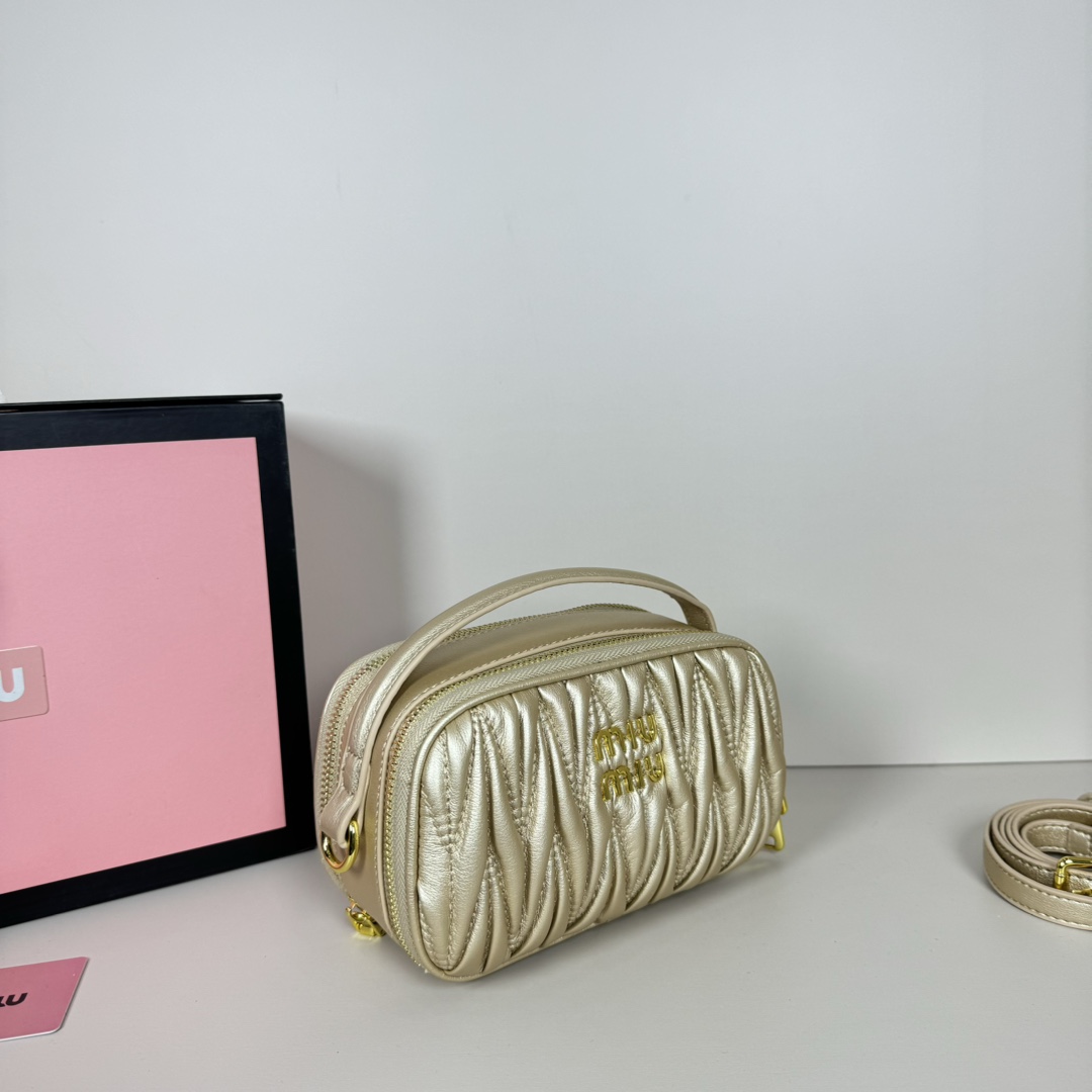 MU Logo Patch Zipped Clutch Bag - Gorchic - $100.99