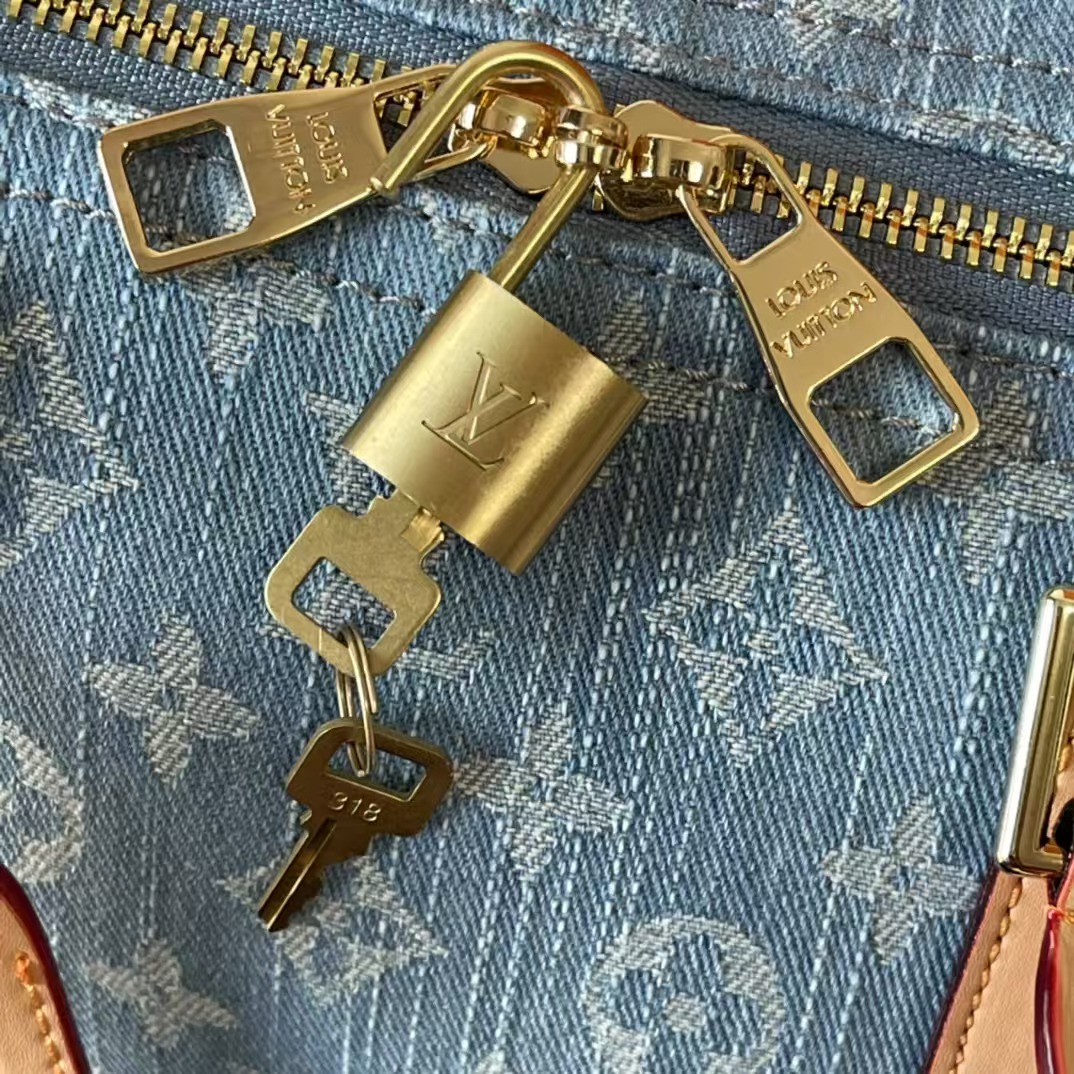 Designer Monogram Keepall Bandoulière 50 Monogram Denim Bag - Gorchic - $167.99