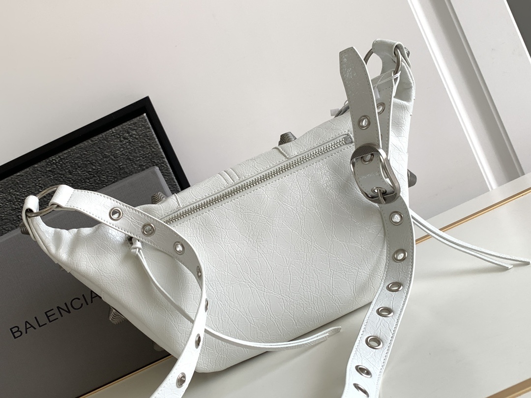 Hourglass iconic Crossbody Belt White Bag - Gorchic - $178.99