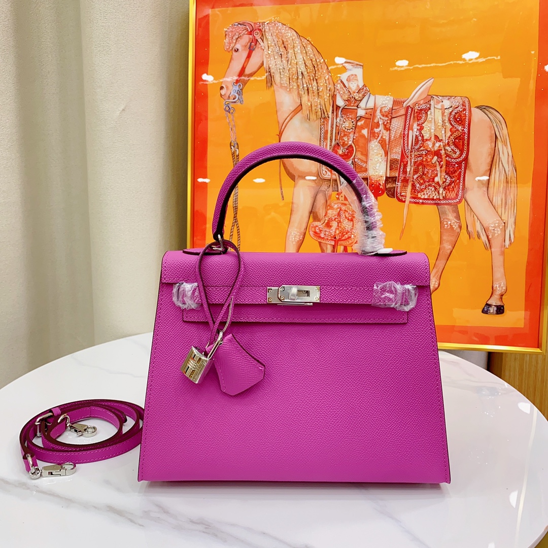 H-Inspired Kelly Haze Purple Silver Hardware - Bag - Gorchic - $148.99