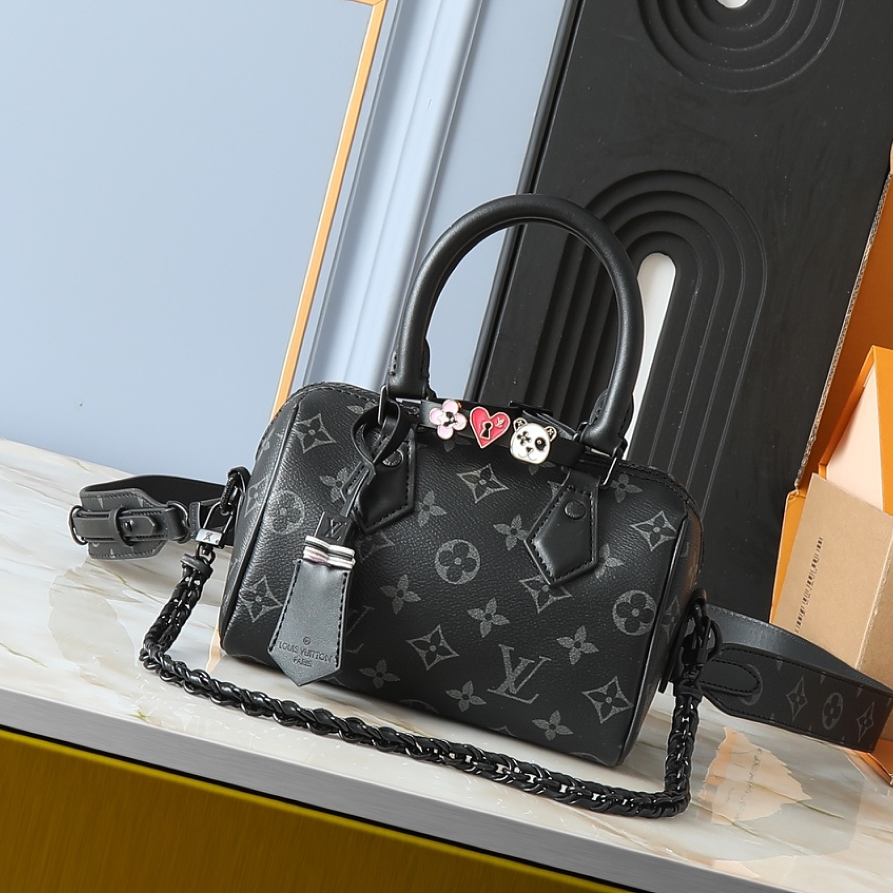Designer Monogram Speedy 18 Black Style - Bag - Gorchic - $131.99
