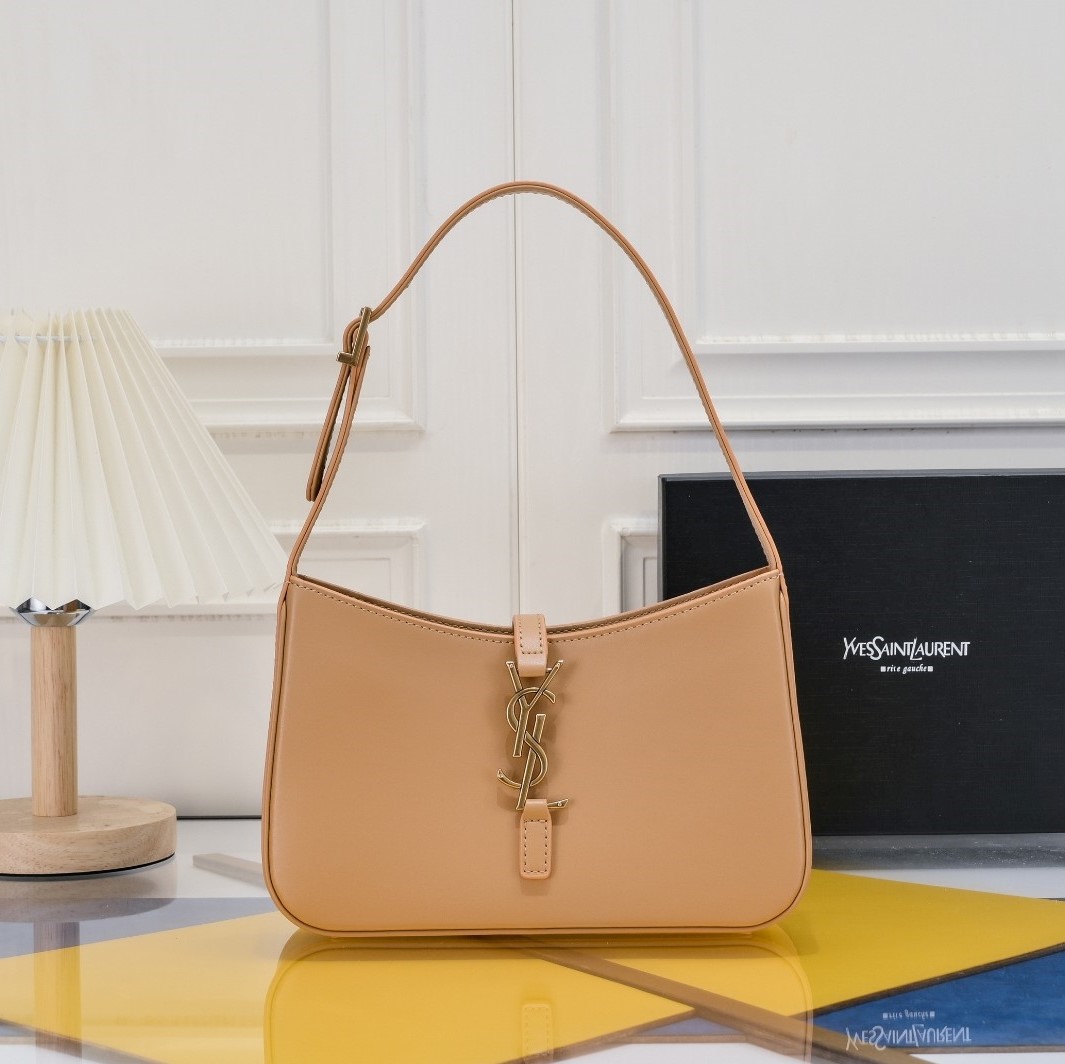 Lady Designer Fashion Le 5 à 7 Hobo Bag Leather-Beige - Bag - Gorchic - $121.99