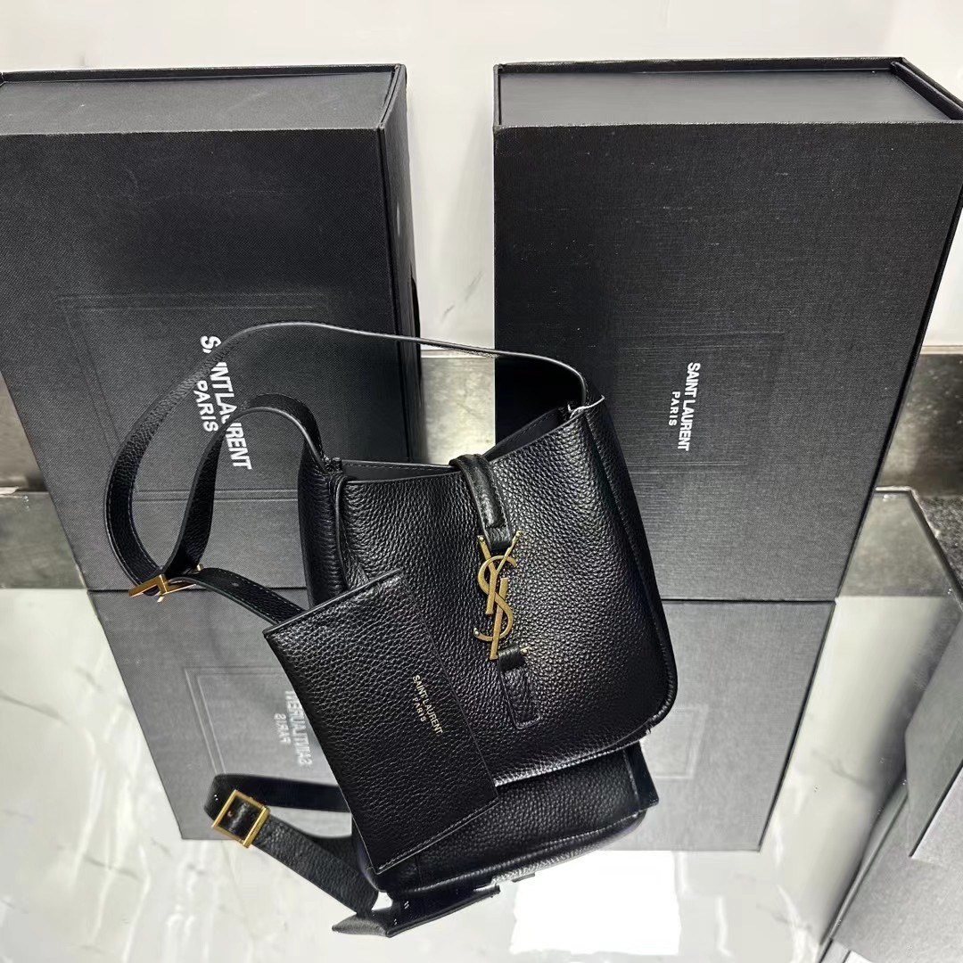 Lady Designer Fashion LE 5 À 7 supple baby in grained leather - Bag - Gorchic - $128.99