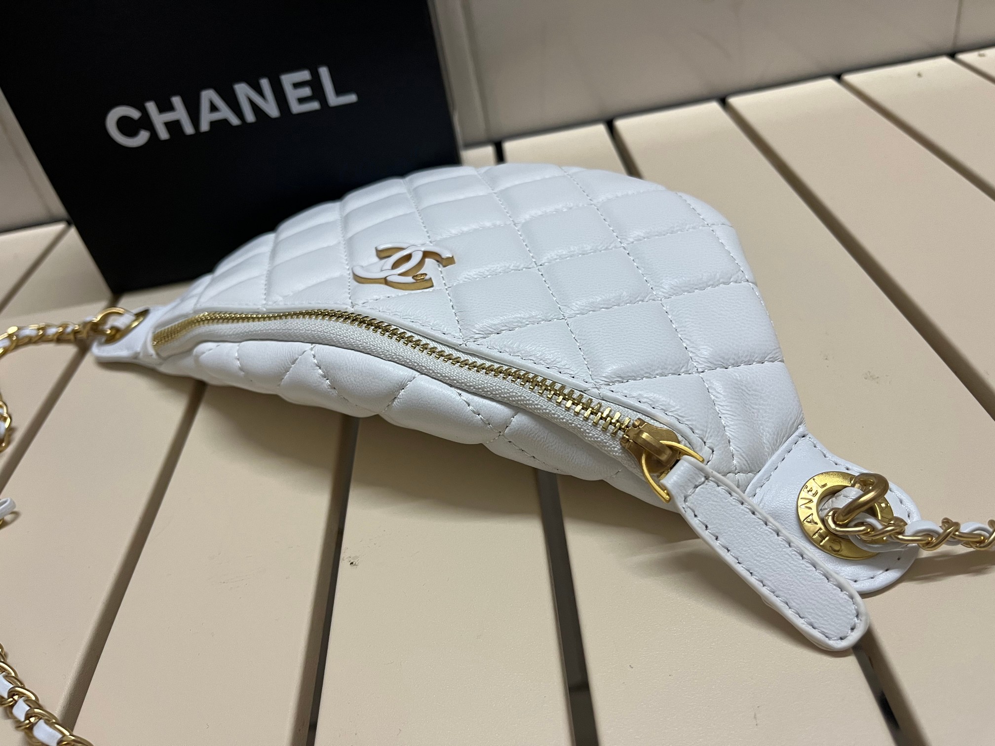 CC Inspired Waist Bag 24A-White - Bag - Gorchic - $129.99