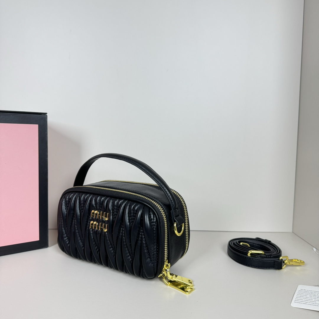 MU Logo Patch Zipped Clutch Bag - Gorchic - $100.99