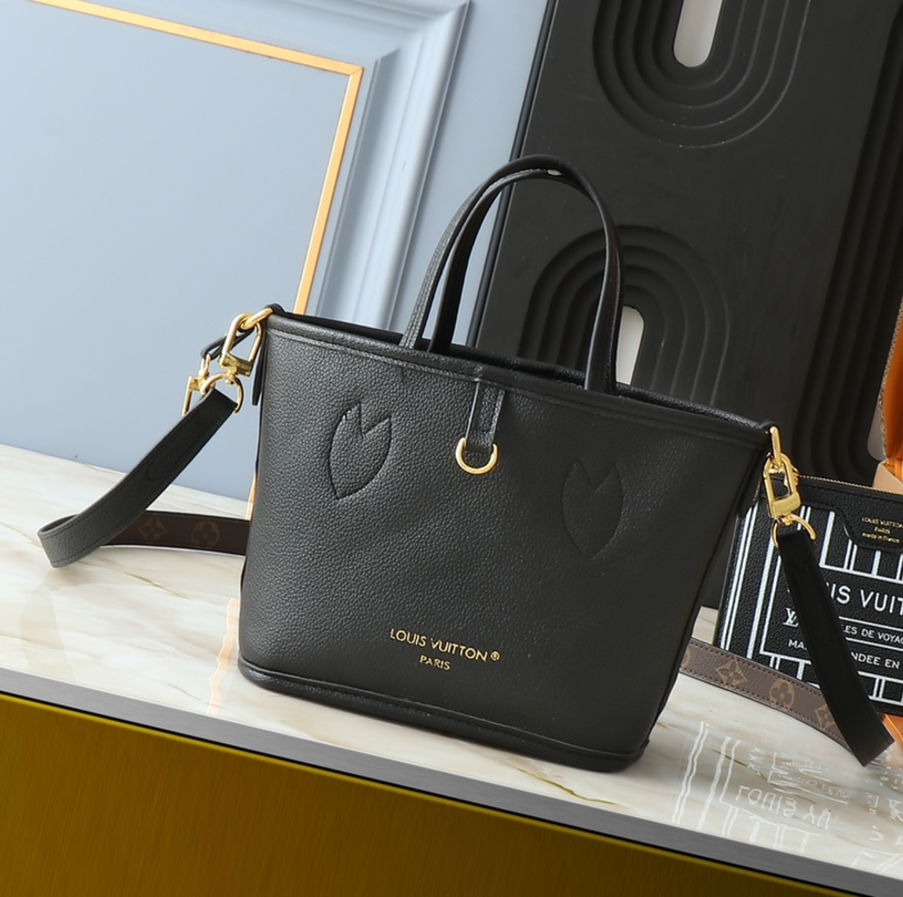 Designer Monogram Neverfull Black Small Handbag - Bag - Gorchic - $119.99