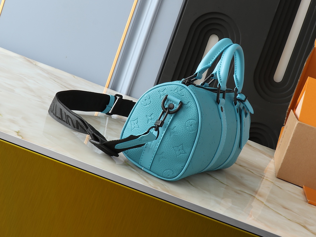 Designer Monogram Keepall 25 Blue Pillow Bag - Gorchic - $135.99