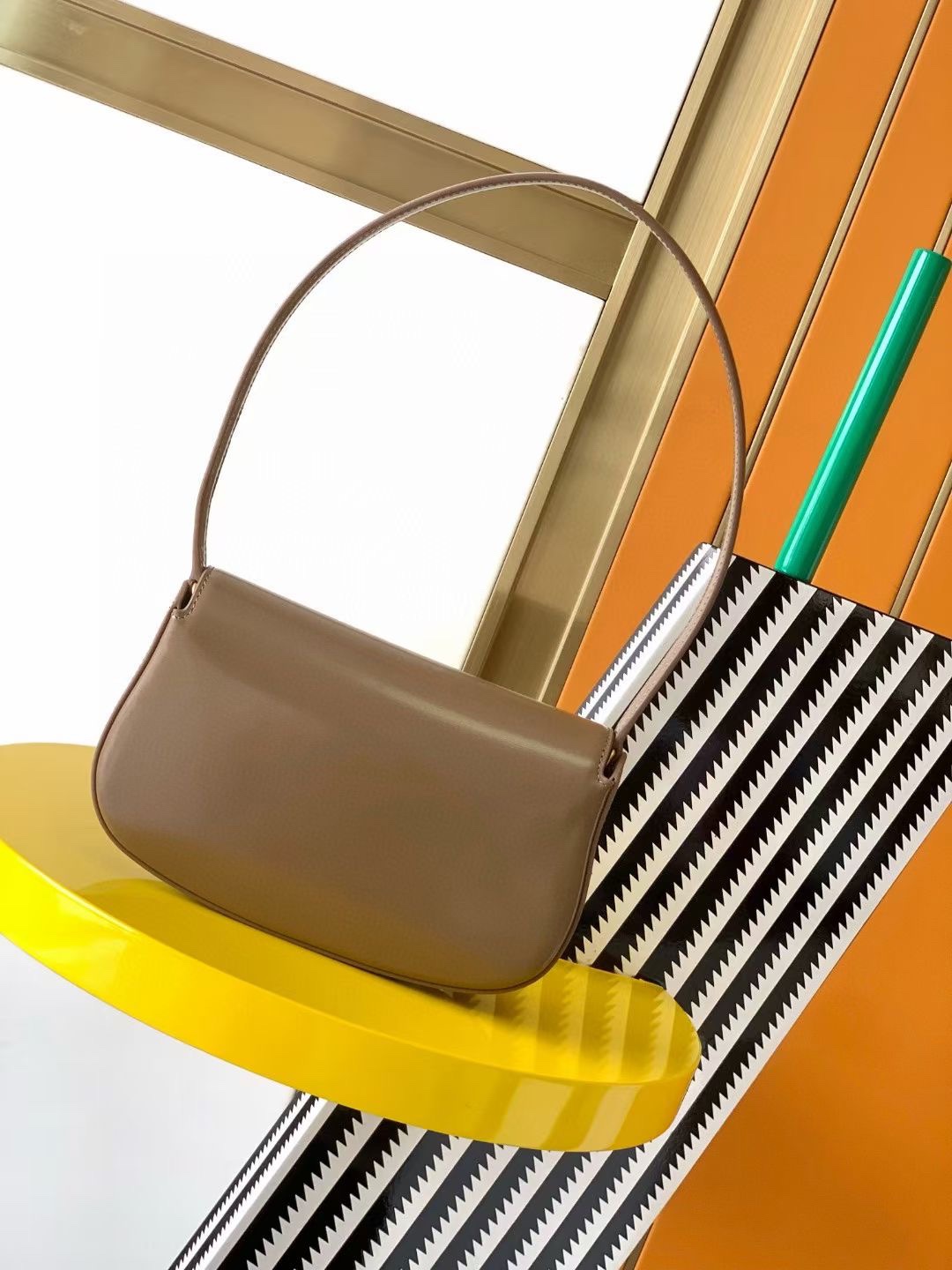 Lady Designer Voltaire mini leather shoulder bag-Beige - Bag - Gorchic - $131.99