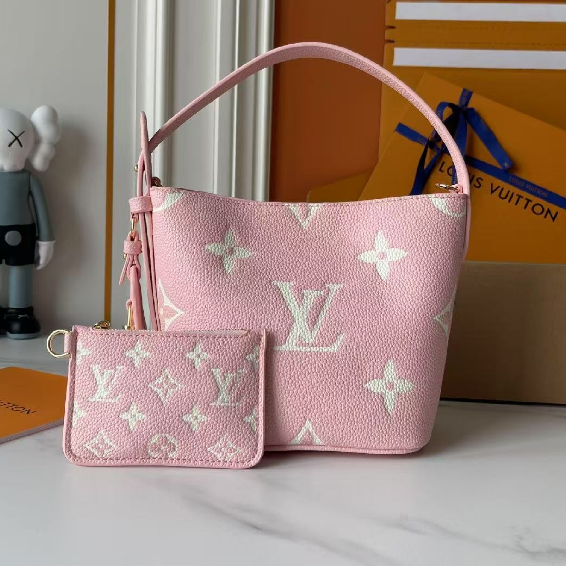 Designer Monogram x All In BB Bag Pink - Gorchic - $118.99