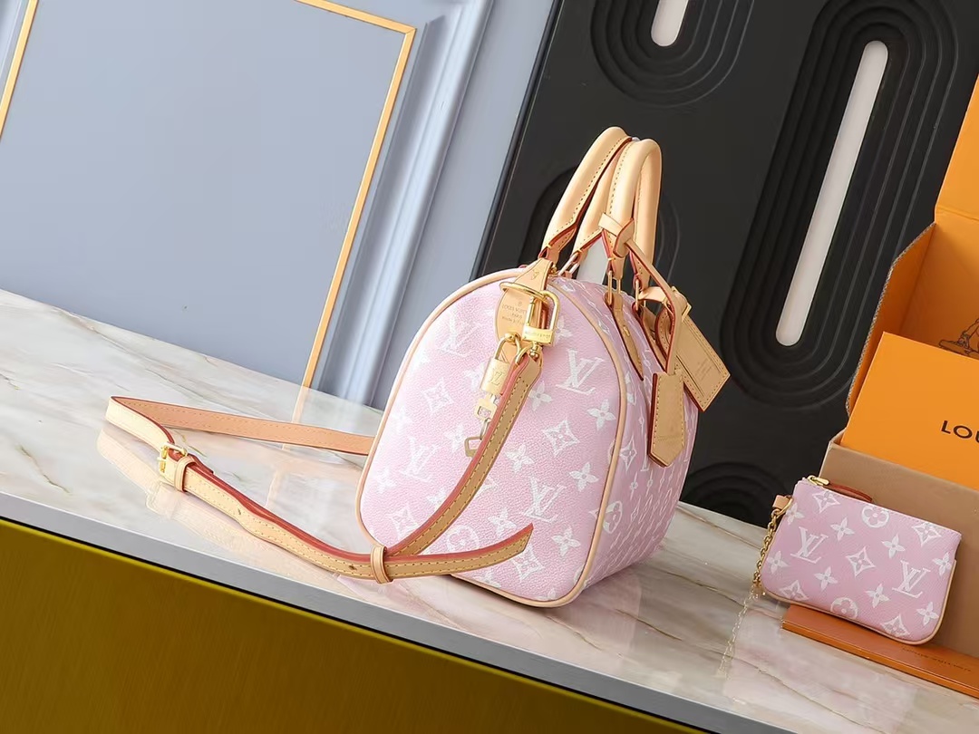 Designer Monogram  Speedy P9 Bandoulière  25 Candy Pink - Bag - Gorchic - $132.99