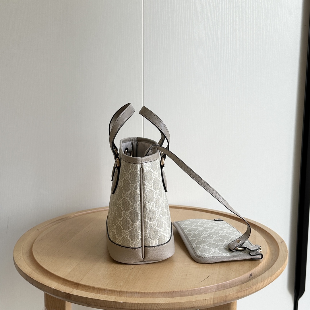 Double-G Ophidia Small Tote Bag - Oatmeal Bag - Gorchic - $123.99