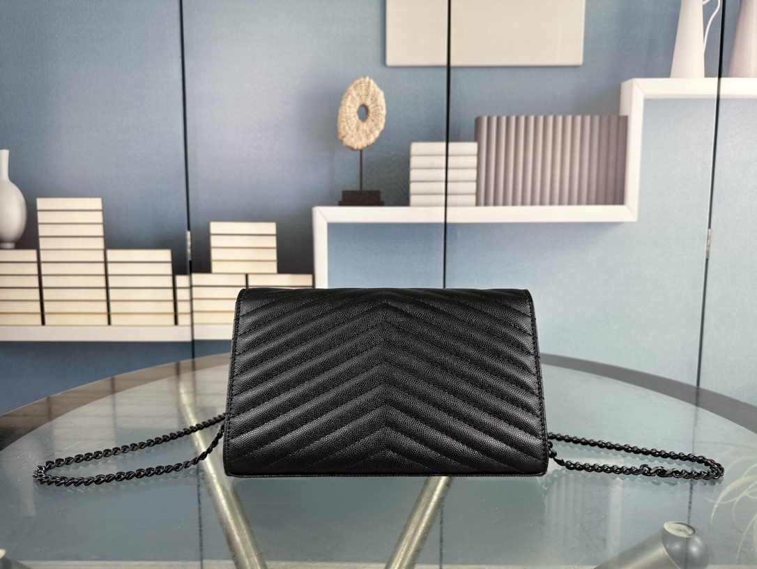 Lady Designer Fashion Cassandre Envelope - Black - Gorchic - $119.99