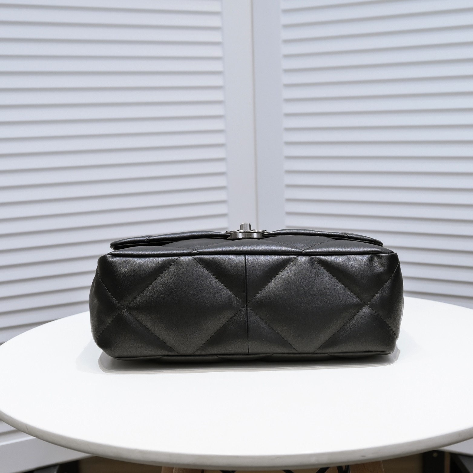 CC Inspired Calfskin Quilted Large CC Inspired 19 Flap Black - Bag - Gorchic - $131.99