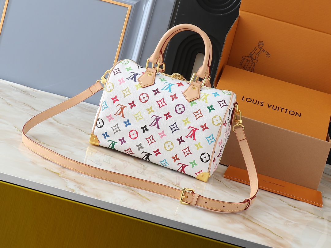 Designer Monogram x Murakami  x TM Speedy Bandoulière 25 -Bag - Gorchic - $129.99