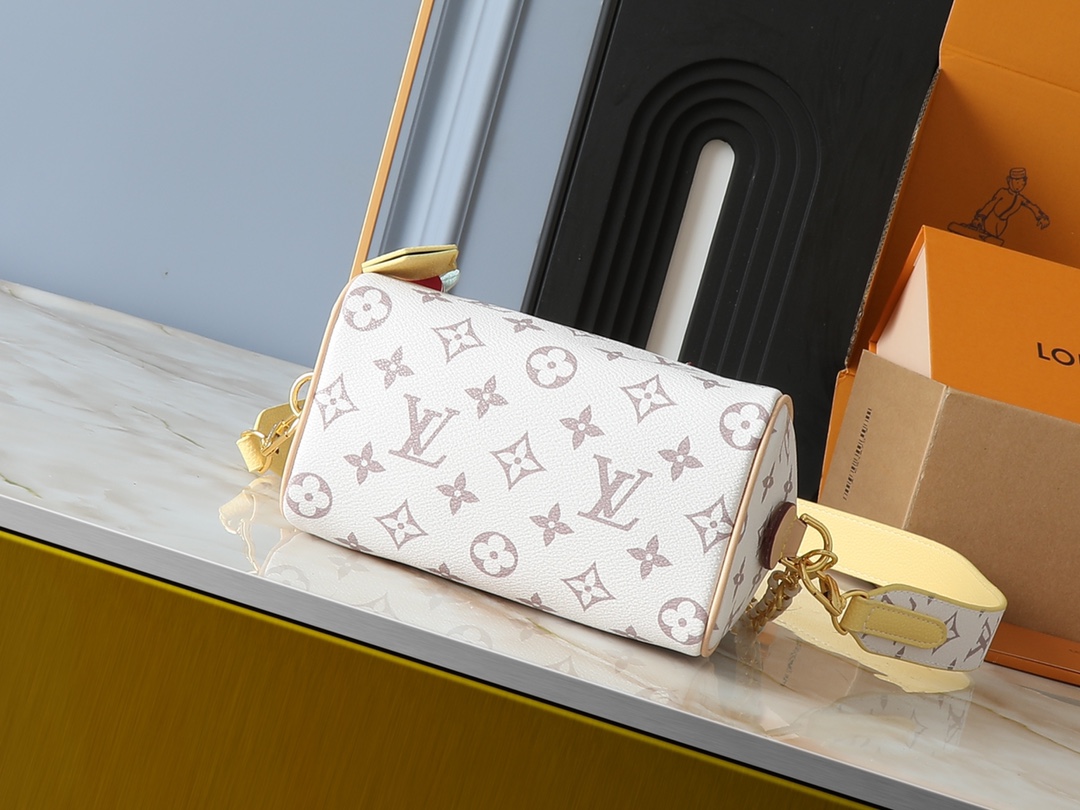 Designer Monogram Speedy 18 White Style - Bag - Gorchic - $131.99