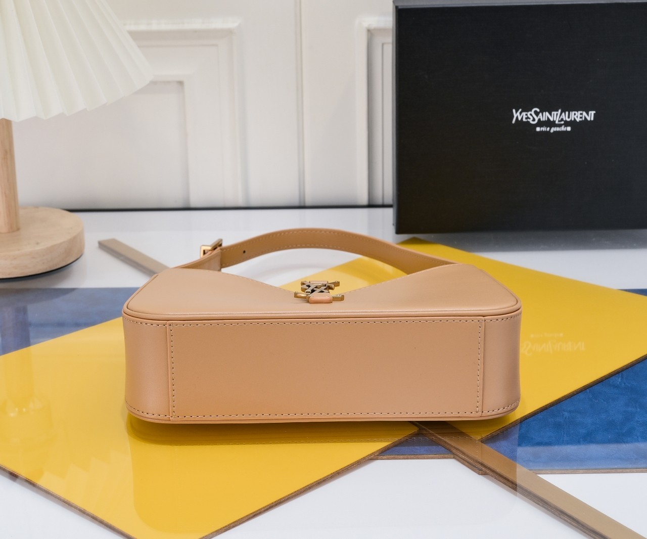 Lady Designer Fashion Le 5 à 7 Hobo Bag Leather-Beige - Bag - Gorchic - $121.99