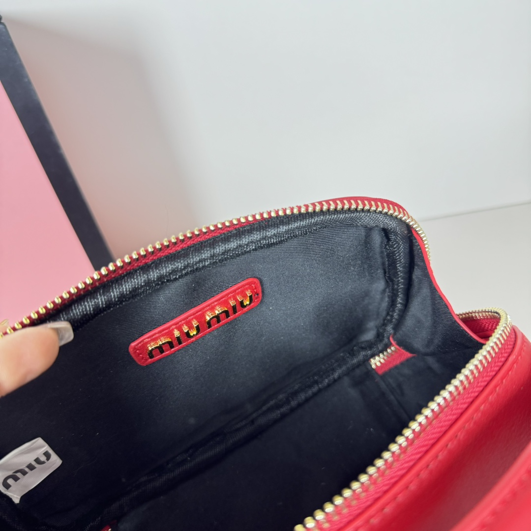 MU Logo Patch Zipped Clutch Bag - Gorchic - $100.99