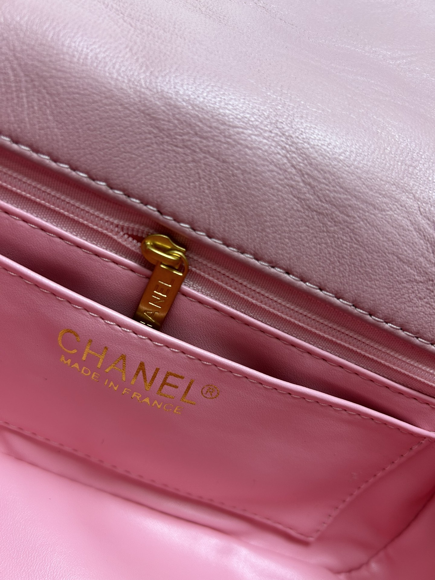 CC Inspired Mini Square Pearl Flap Bag Light Pink Leather Gold Hardware - Gorchic - $132.99