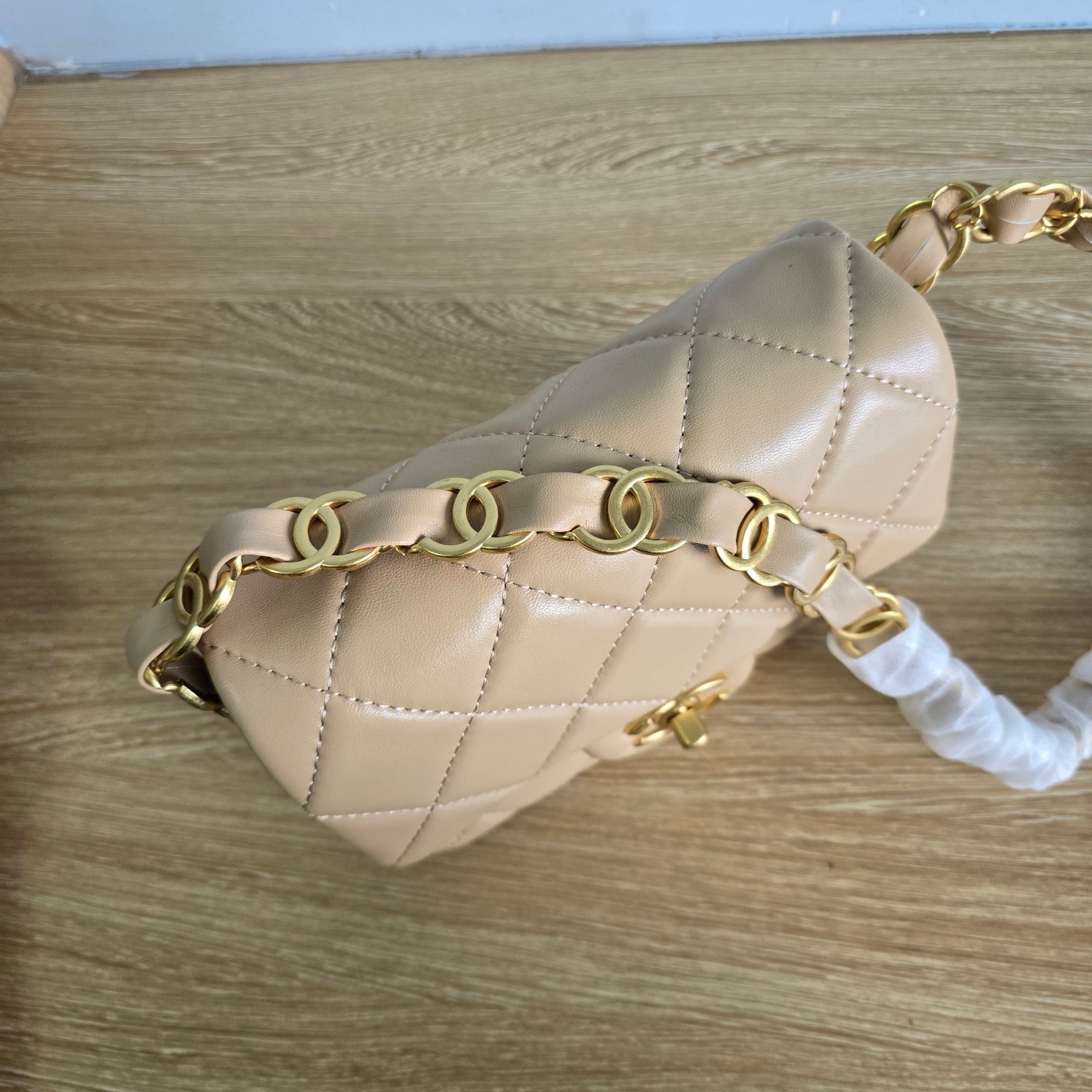 CC Inspired New 24K Small Underarm Bag - Khaki Bag - Gorchic - $136.99