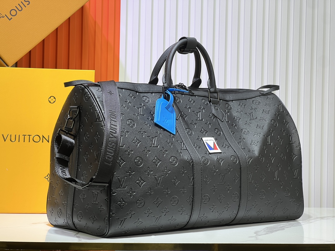 Designer Monogram Keepall Bandoulière 50 Black- Bag - Gorchic - $165.99