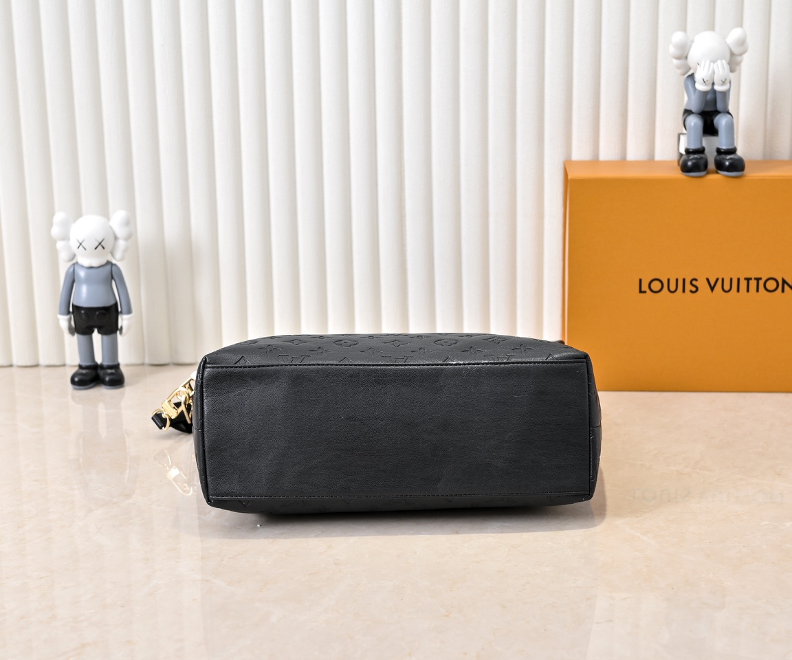 Designer Monogram Coussin Hobo MM Black Bag - Gorchic - $122.99