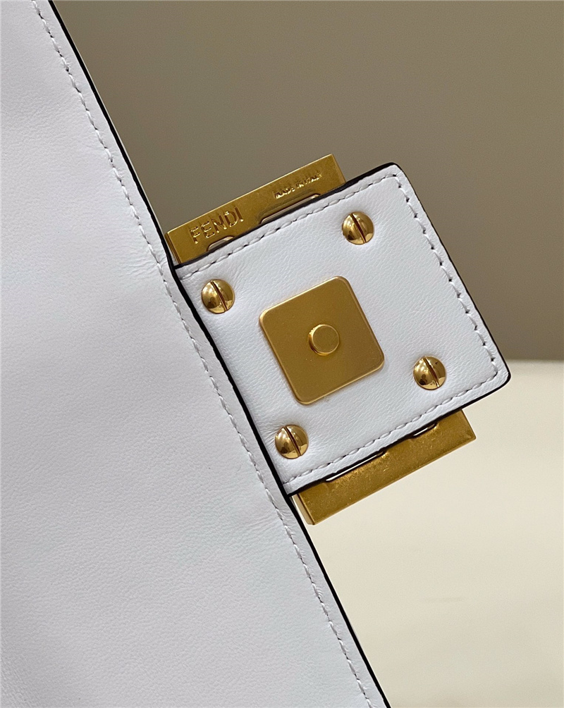 FD Embossed Baguette Bag - Gorchic - $138.99