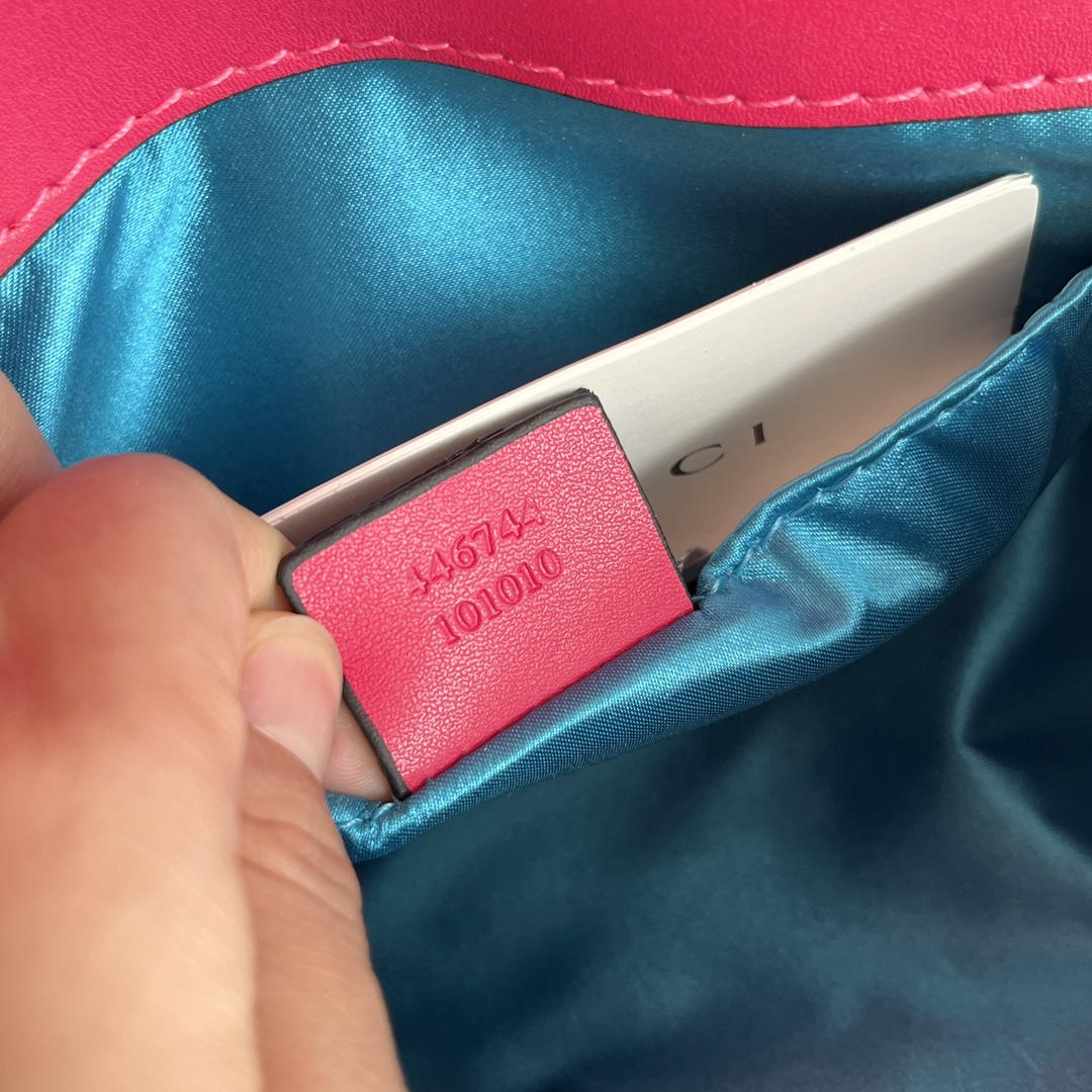 Double-G GG Marmont Veet Collection - Red Cherry Blossom Bag - Gorchic - $131.99