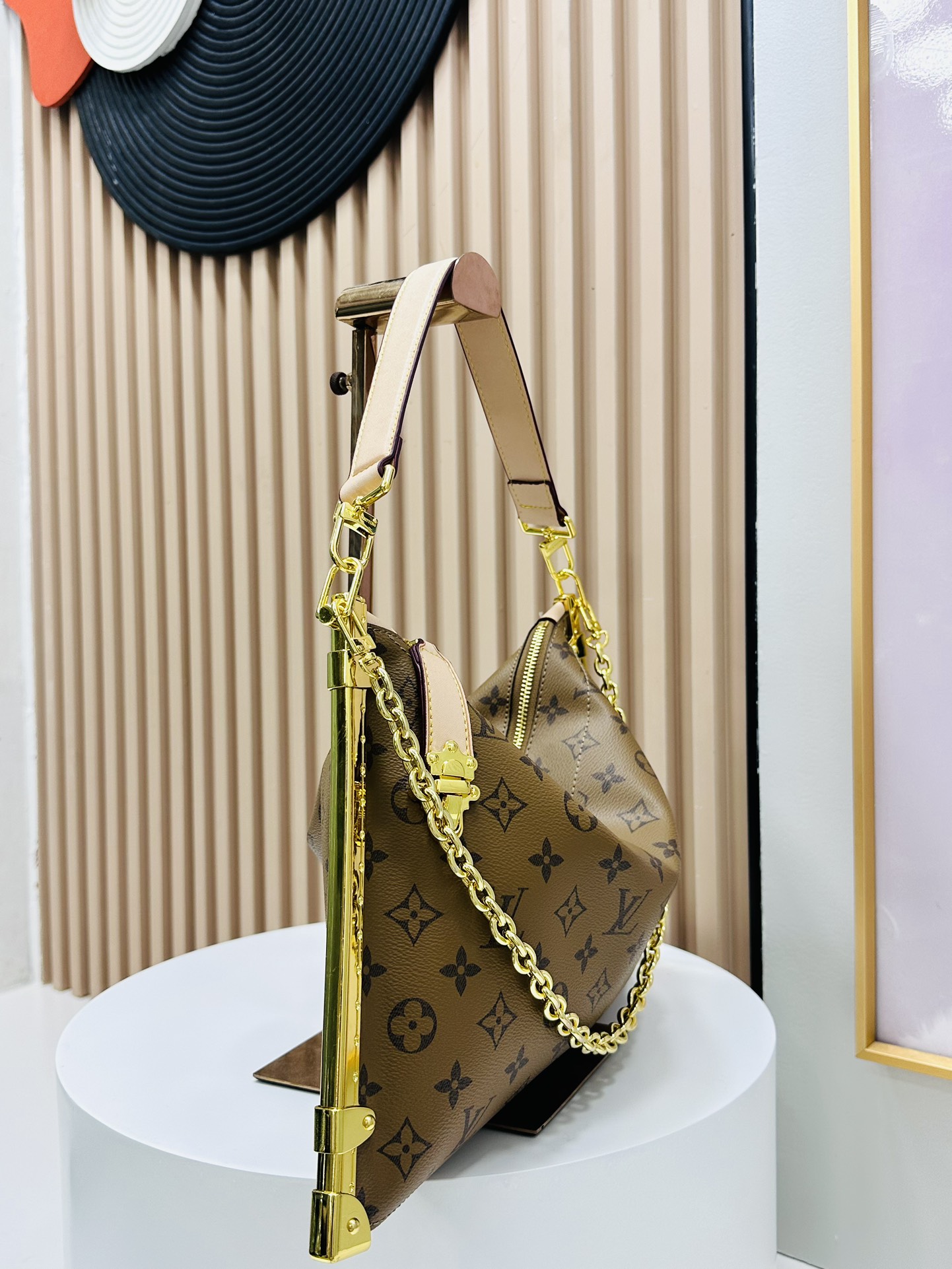 Designer Monogram Lucky Trunk Floral Taffeta Bag - Gorchic - $158.99