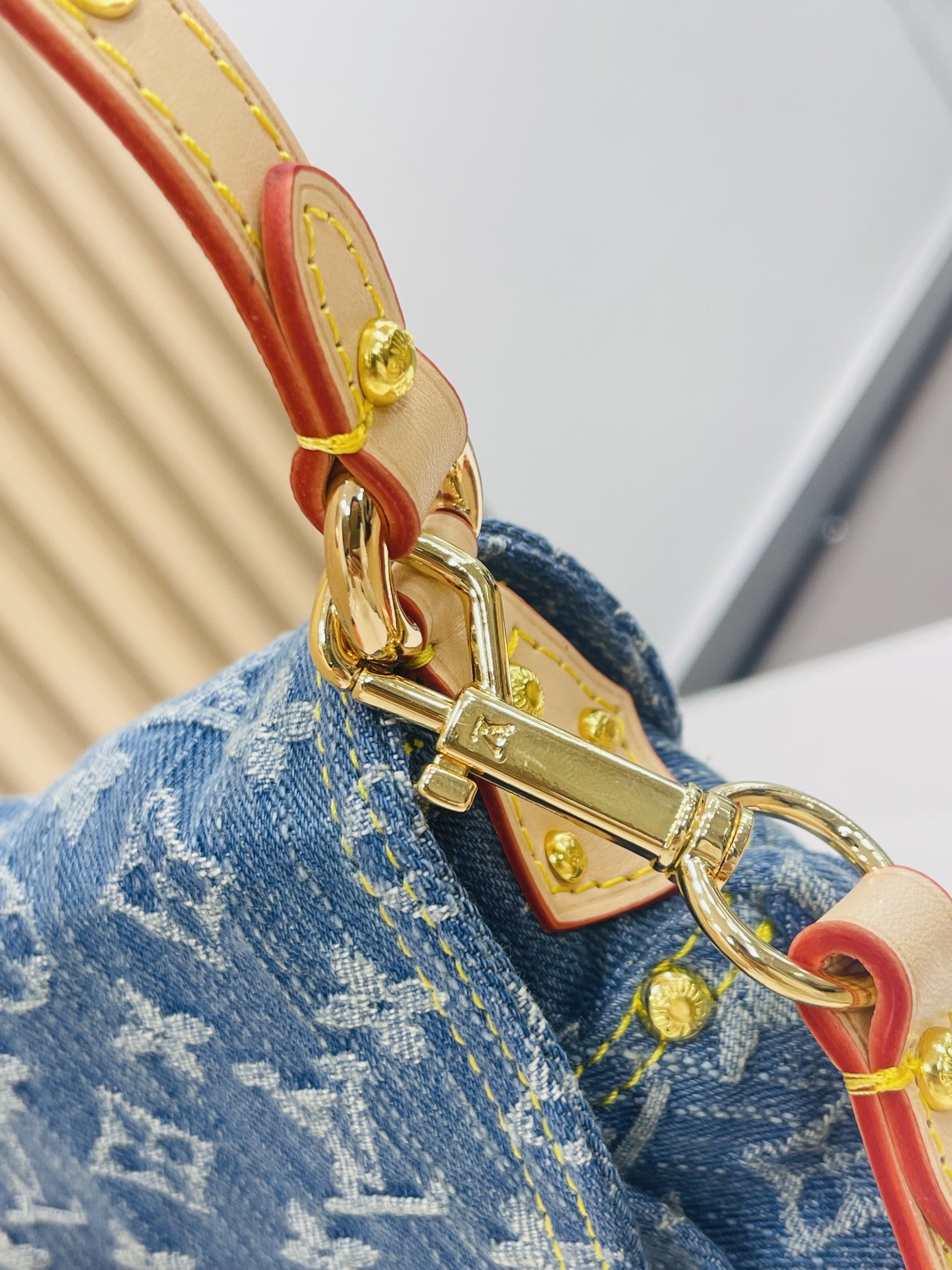 Designer Monogram New  Remix Sunset Denim bag - Gorchic - $131.99