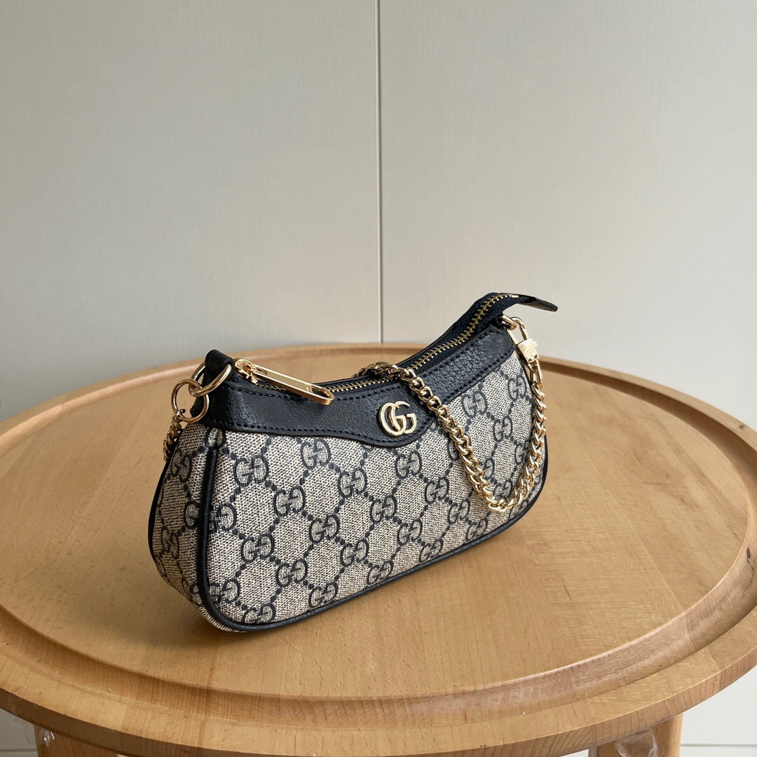 Double-G Ophidia Collection Mini Handbag - Beige And Black Bag - Gorchic - $108.99