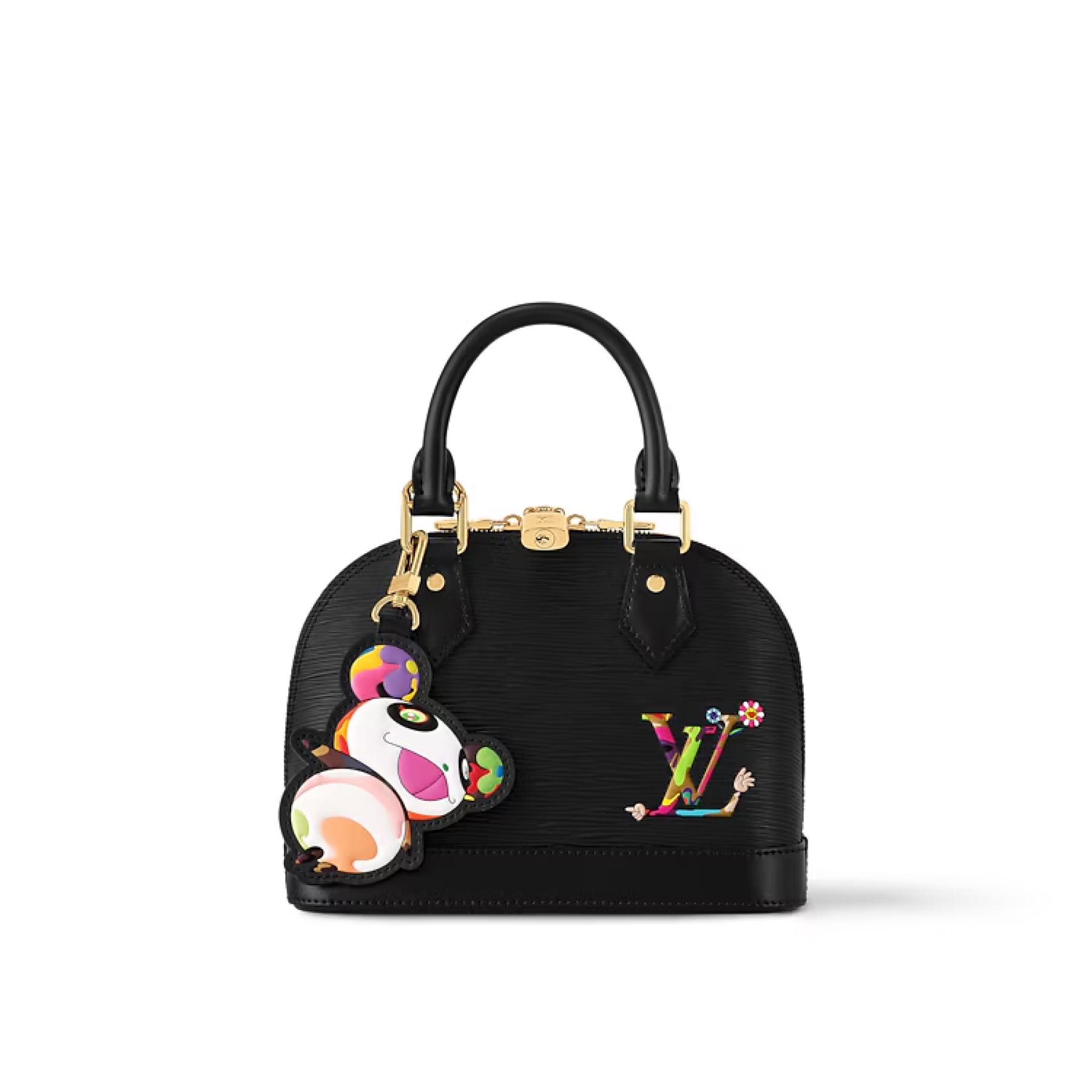 Designer Monogram x Murakami  x TM Alma BB Epi Black Bag - Gorchic - $138.99