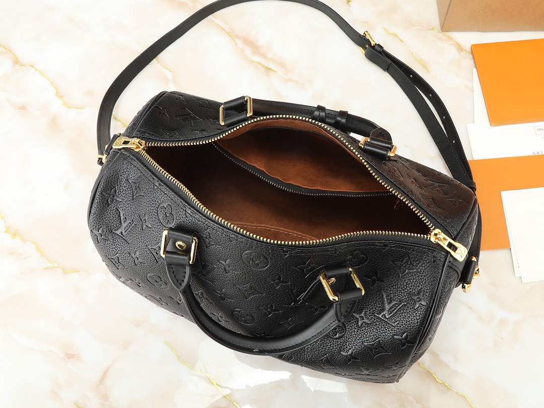 Designer Monogram Speedy Soft 30 Bag-Black - Bag - Gorchic - $124.99