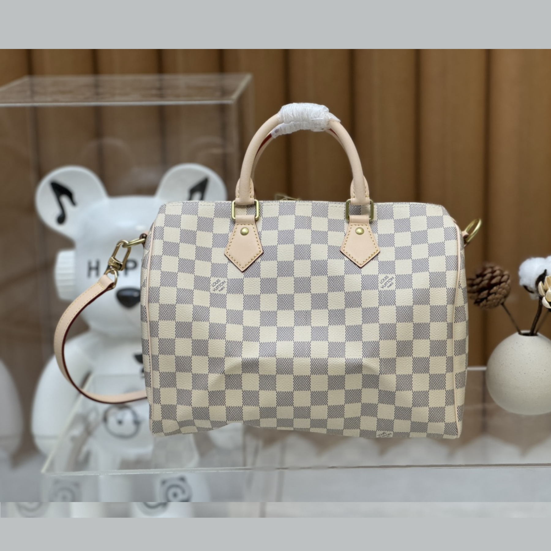 Designer Monogram Speedy Bandoulière 30 Damier Azur Canvas Women Handbag - Bag - Gorchic - $124.99