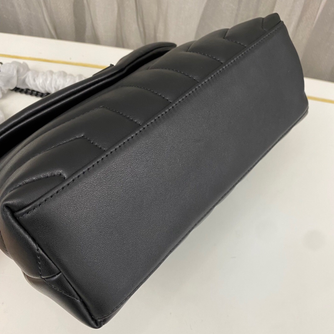 Lady Designer Loulou Small Quilted Leather Shoulder Bag Black - Bag - Gorchic - $121.99