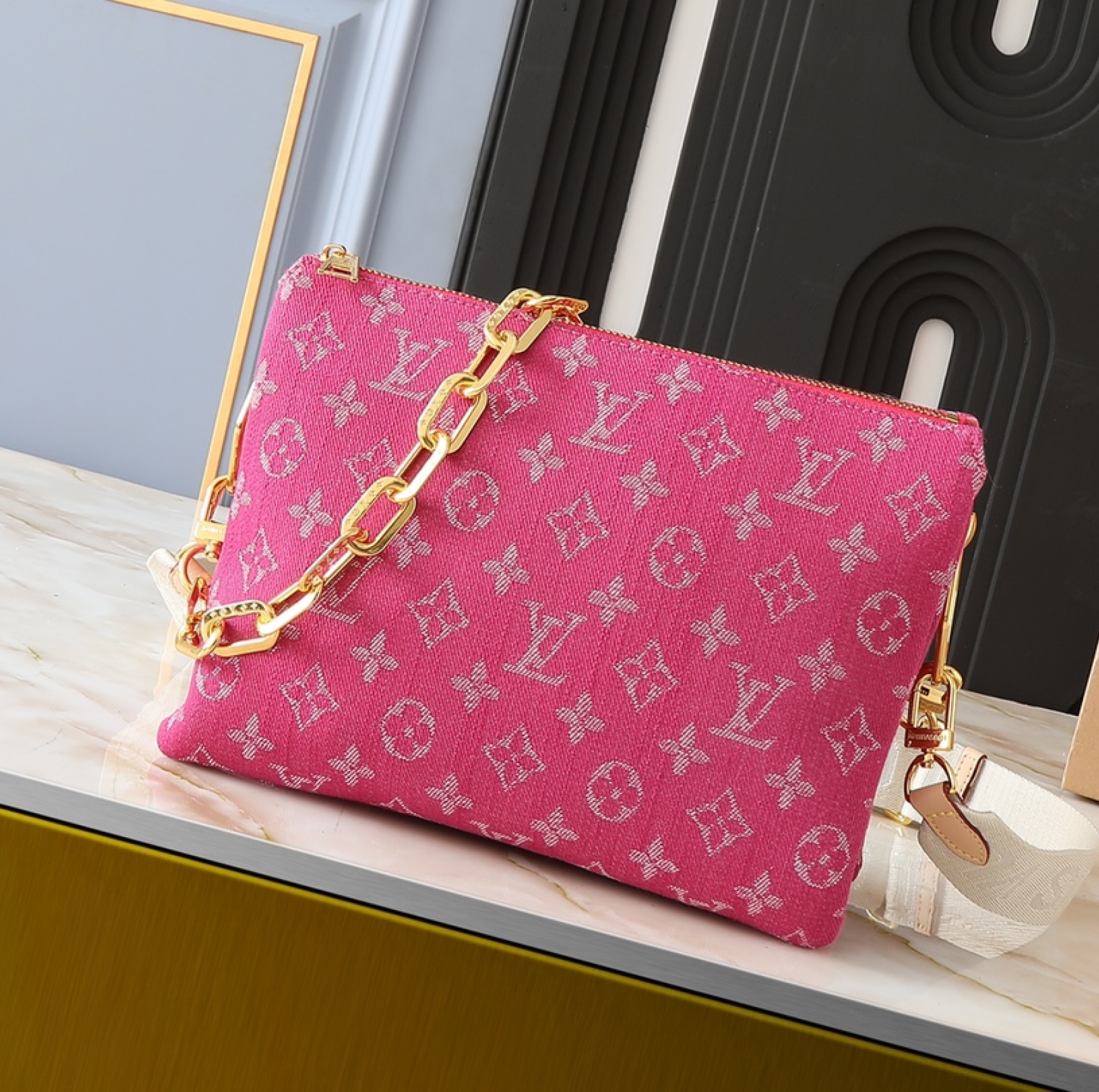 Designer Monogram Coussin Small Handbag - Gorchic - $139.99