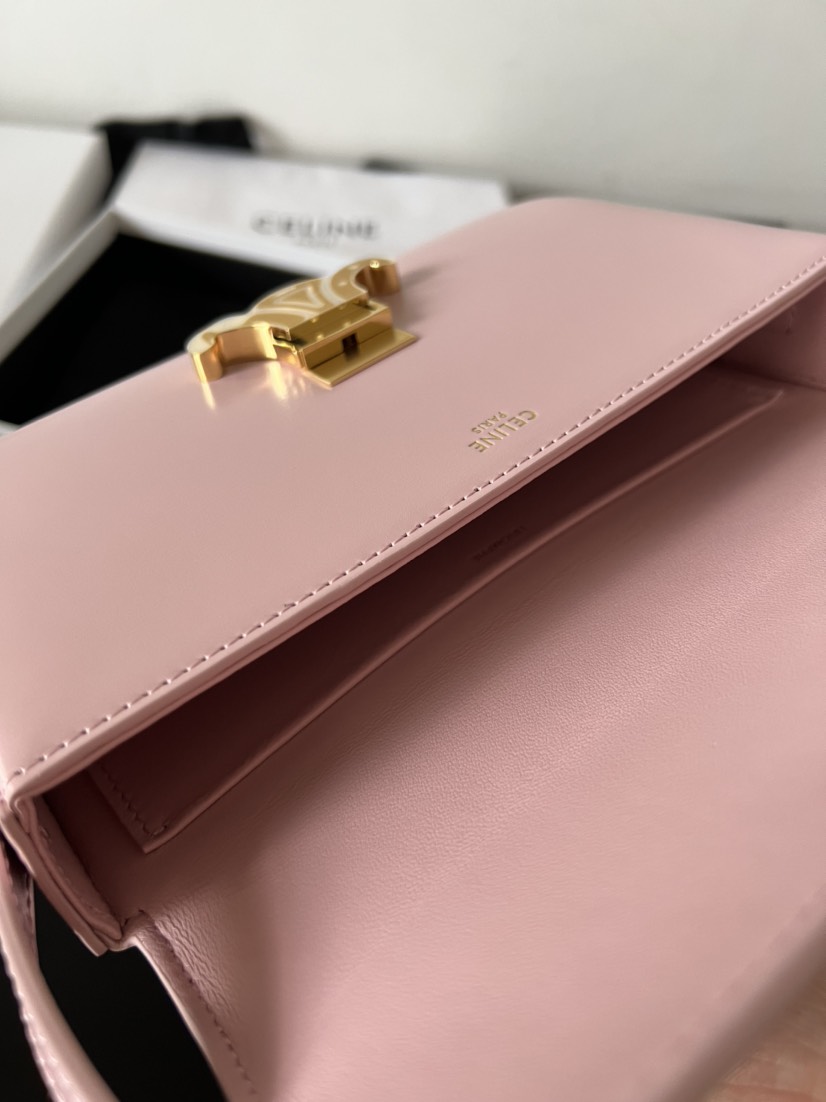 CL shoulder bag claude in shiny calfskin pink - Bag - Gorchic - $129.99