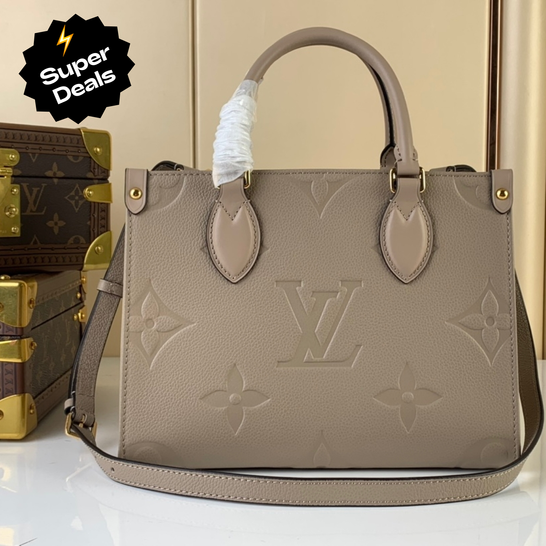 Designer Monogram Canvas Onthego Bag - Gorchic - $114.99