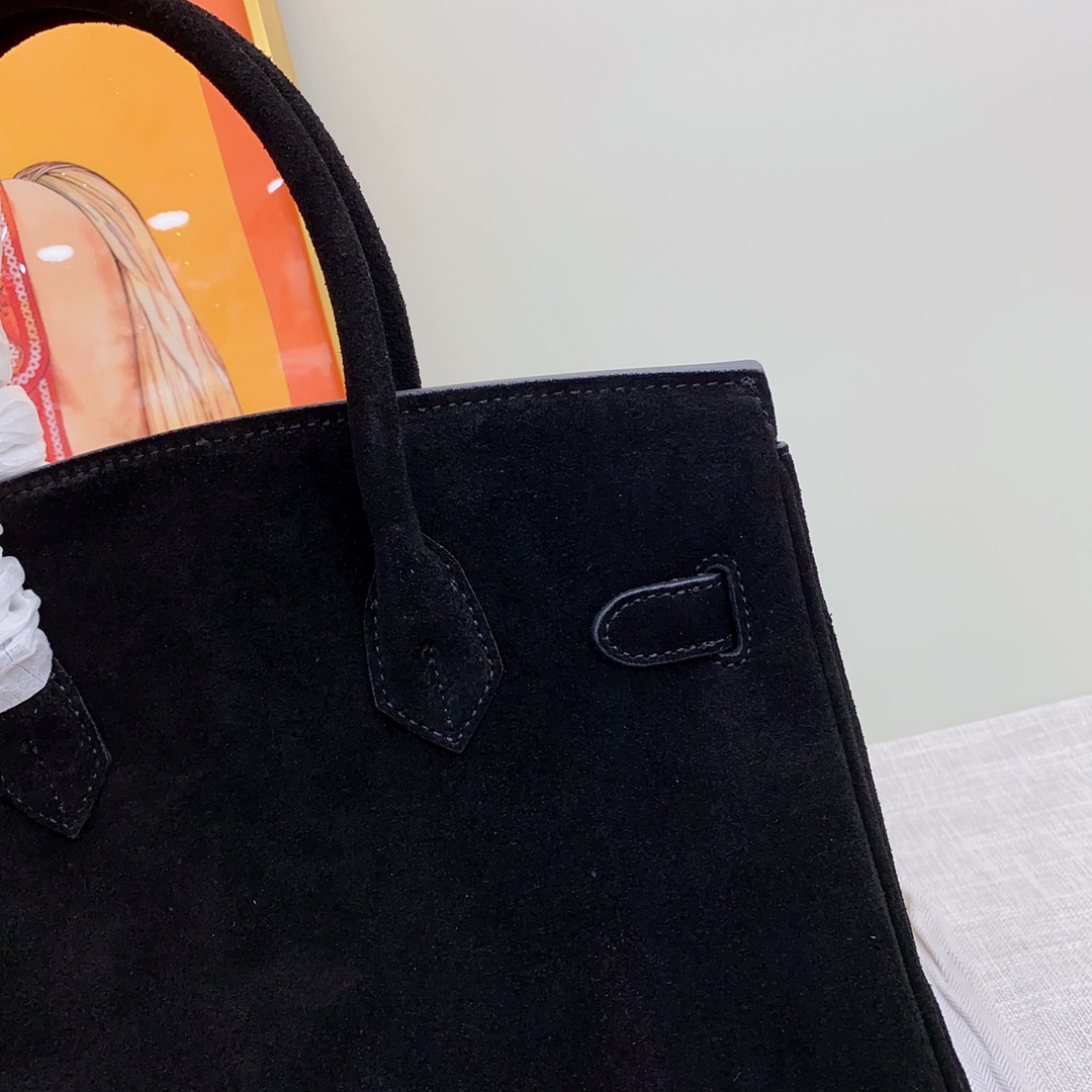 H-Inspired Birkin Bag Doblis Bag Golden Hardware-Black Bag - Gorchic - $205.99