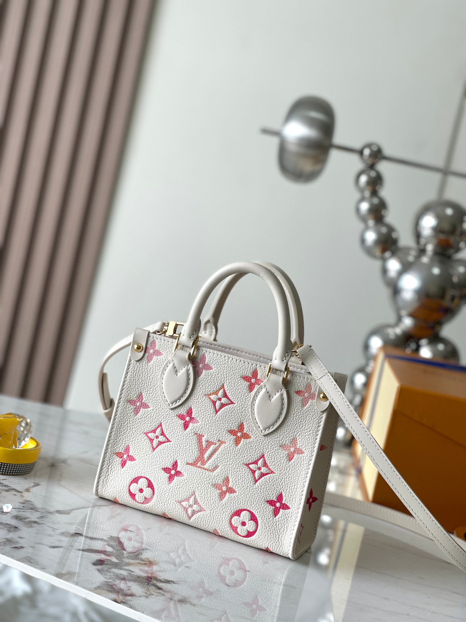 Designer Monogram Canvas Onthego BB White Powder - Bag - Gorchic - $124.99