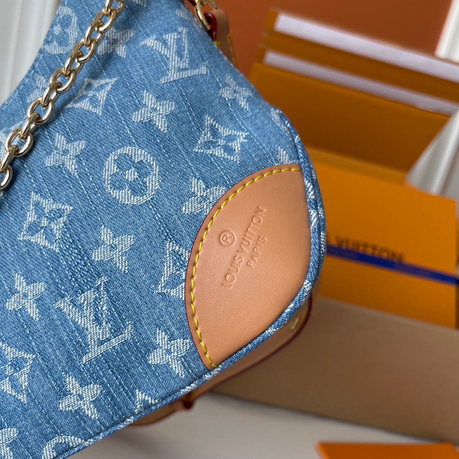 Designer Monogram Boulogne PM Denim - Bag - Gorchic - $116.99