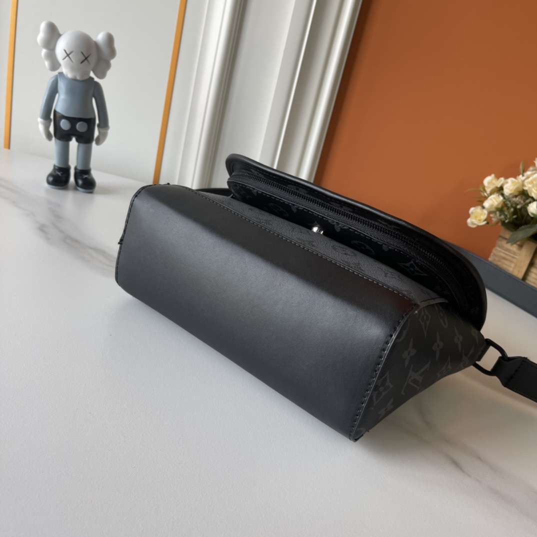 Designer Monogram Pulse Black Flower Messenger Bag - Gorchic - $135.99